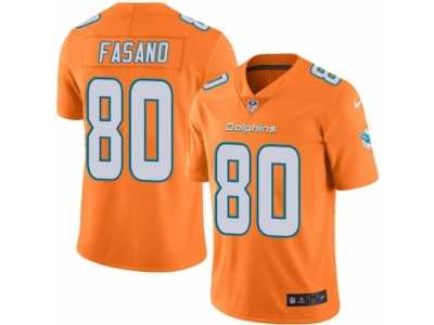 Youth Nike Miami Dolphins #80 Anthony Fasano Limited Orange Rush NFL Jersey
