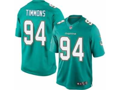 Youth Nike Miami Dolphins #94 Lawrence Timmons Limited Aqua Green Team Color NFL Jersey