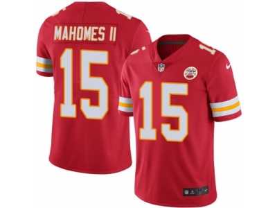 Youth Chiefs #15 Patrick Mahomes II Red Stitched NFL Limited Rush Jersey