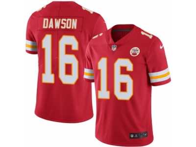 Youth Nike Kansas City Chiefs #16 Len Dawson Limited Red Rush NFL Jersey