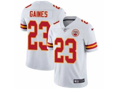 Youth Nike Kansas City Chiefs #23 Phillip Gaines Vapor Untouchable Limited White NFL Jersey