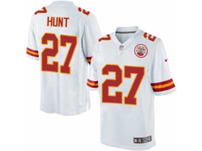 Youth Nike Kansas City Chiefs #27 Kareem Hunt Limited White NFL Jersey