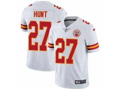 Youth Nike Kansas City Chiefs #27 Kareem Hunt Vapor Untouchable Limited White NFL Jersey