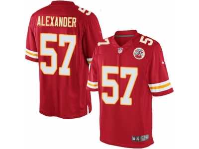 Youth Nike Kansas City Chiefs #57 D.J. Alexander Limited Red Team Color NFL Jersey