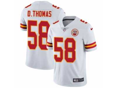 Youth Nike Kansas City Chiefs #58 Derrick Thomas Vapor Untouchable Limited White NFL Jersey