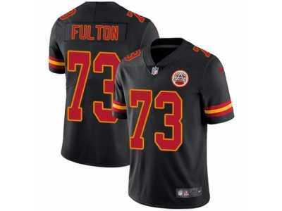Youth Nike Kansas City Chiefs #73 Zach Fulton Limited Black Rush NFL Jersey