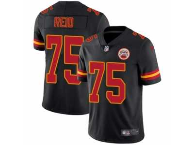 Youth Nike Kansas City Chiefs #75 Jah Reid Limited Black Rush NFL Jersey