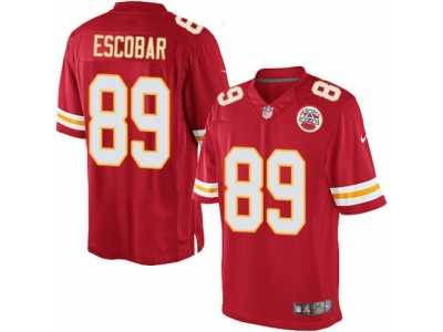 Youth Nike Kansas City Chiefs #89 Gavin Escobar Limited Red Team Color NFL Jersey