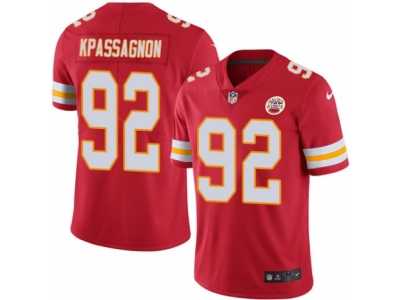 Youth Nike Kansas City Chiefs #92 Tanoh Kpassagnon Limited Red Rush NFL Jersey