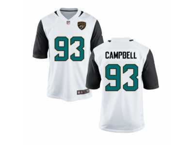 Youth Jacksonville Jaguars #93 Calais Campbell Nike White Jersey
