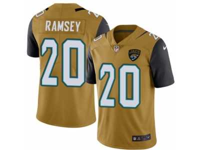 Youth Nike Jacksonville Jaguars #20 Jalen Ramsey Limited Gold Rush NFL Jersey