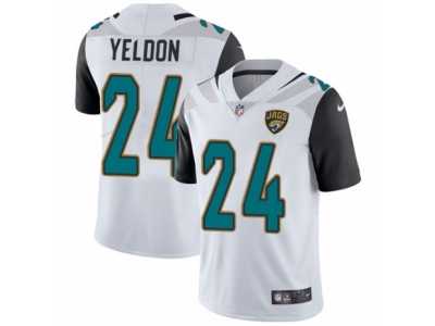 Youth Nike Jacksonville Jaguars #24 T.J. Yeldon White Vapor Untouchable Limited Player NFL Jersey