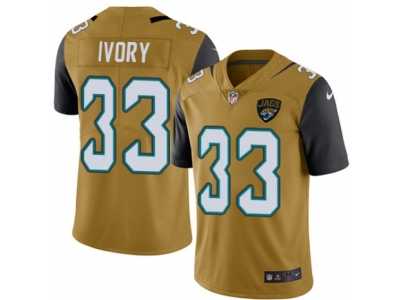 Youth Nike Jacksonville Jaguars #33 Chris Ivory Limited Gold Rush NFL Jersey