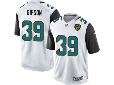 Youth Nike Jacksonville Jaguars #39 Tashaun Gipson Limited White NFL Jersey
