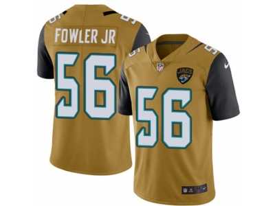Youth Nike Jacksonville Jaguars #56 Dante Fowler Jr Limited Gold Rush NFL Jersey