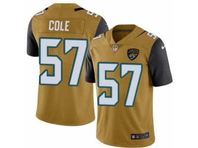 Youth Nike Jacksonville Jaguars #57 Audie Cole Limited Gold Rush NFL Jersey