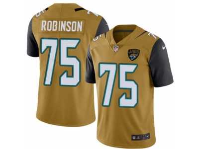 Youth Nike Jacksonville Jaguars #75 Cam Robinson Limited Gold Rush NFL Jersey