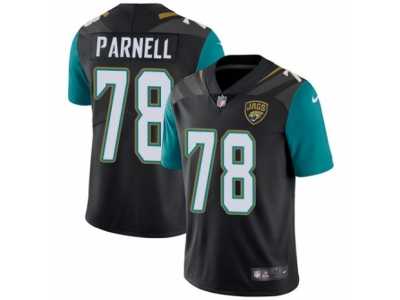 Youth Nike Jacksonville Jaguars #78 Jermey Parnell Vapor Untouchable Limited Black Alternate NFL Jersey