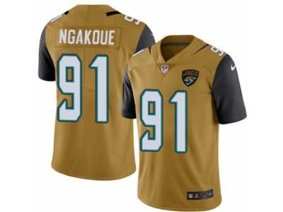 Youth Nike Jacksonville Jaguars #91 Yannick Ngakoue Limited Gold Rush NFL Jersey