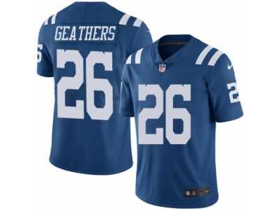Youth Nike Indianapolis Colts #26 Clayton Geathers Limited Royal Blue Rush NFL Jersey