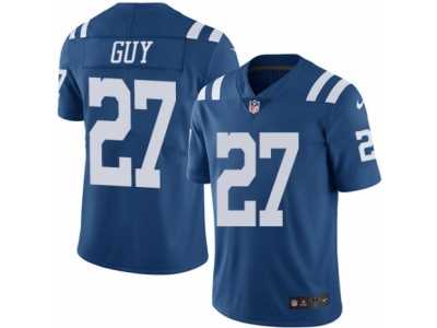 Youth Nike Indianapolis Colts #27 Winston Guy Limited Royal Blue Rush NFL Jersey