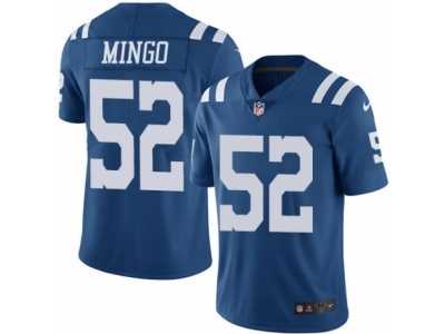 Youth Nike Indianapolis Colts #52 Barkevious Mingo Limited Royal Blue Rush NFL Jersey