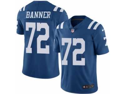 Youth Nike Indianapolis Colts #72 Zach Banner Limited Royal Blue Rush NFL Jersey
