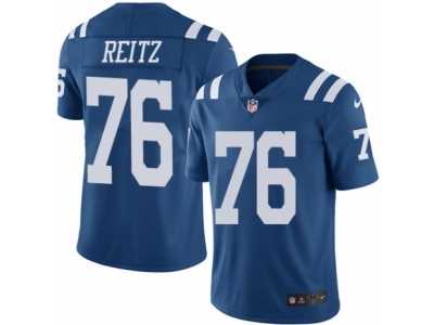 Youth Nike Indianapolis Colts #76 Joe Reitz Limited Royal Blue Rush NFL Jersey