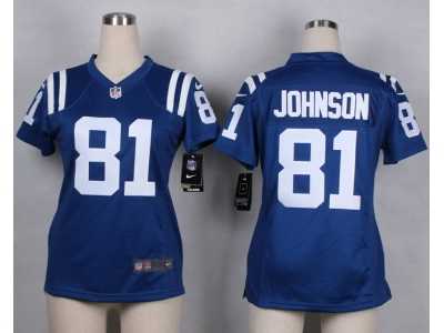 Youth Nike Indianapolis Colts #81 Andre Johnson blue jerseys