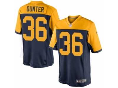 Youth Nike Green Bay Packers #36 LaDarius Gunter Limited Navy Blue Alternate NFL Jersey