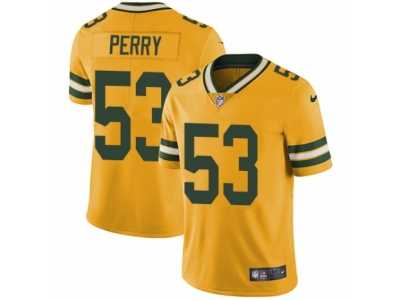Youth Nike Green Bay Packers #53 Nick Perry Limited Gold Rush NFL Jersey