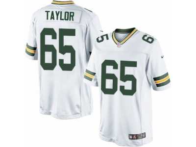 Youth Nike Green Bay Packers #65 Lane Taylor Limited White NFL Jersey