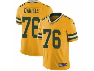Youth Nike Green Bay Packers #76 Mike Daniels Limited Gold Rush NFL Jersey