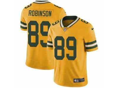 Youth Nike Green Bay Packers #89 Dave Robinson Limited Gold Rush NFL Jersey