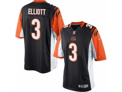 Men's Nike Cincinnati Bengals #3 Jake Elliott Limited Black Team Color NFL Jersey
