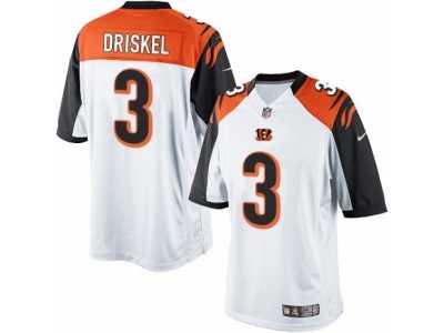 Men's Nike Cincinnati Bengals #3 Jeff Driskel Limited White NFL Jersey