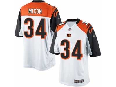 Men's Nike Cincinnati Bengals #34 Joe Mixon Limited White NFL Jersey