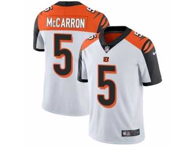 Men's Nike Cincinnati Bengals #5 AJ McCarron Vapor Untouchable Limited White NFL Jersey