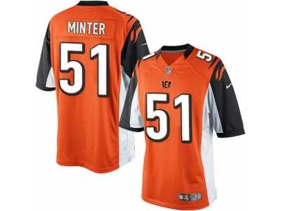 Men's Nike Cincinnati Bengals #51 Kevin Minter Limited Orange Alternate NFL Jersey