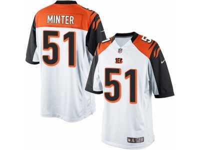 Men's Nike Cincinnati Bengals #51 Kevin Minter Limited White NFL Jersey