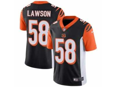 Men's Nike Cincinnati Bengals #58 Carl Lawson Vapor Untouchable Limited Black Team Color NFL Jersey