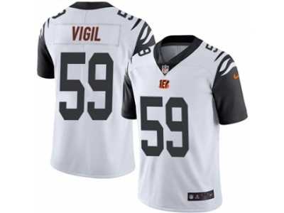 Men's Nike Cincinnati Bengals #59 Nick Vigil Limited White Rush NFL Jersey