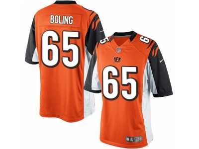 Men's Nike Cincinnati Bengals #65 Clint Boling Limited Orange Alternate NFL Jersey