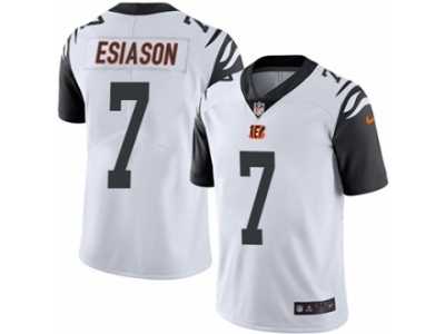 Men's Nike Cincinnati Bengals #7 Boomer Esiason Limited White Rush NFL Jersey
