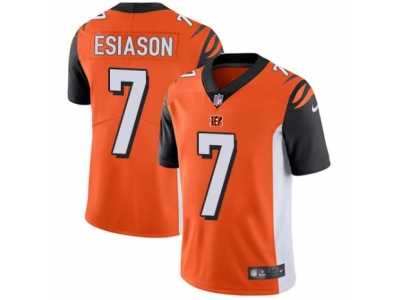 Men's Nike Cincinnati Bengals #7 Boomer Esiason Vapor Untouchable Limited Orange Alternate NFL Jersey