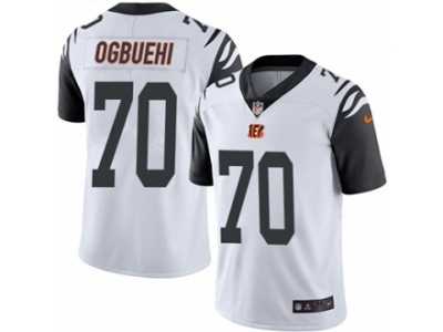 Men's Nike Cincinnati Bengals #70 Cedric Ogbuehi Limited White Rush NFL Jersey