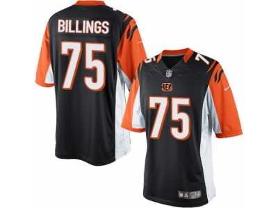 Men's Nike Cincinnati Bengals #75 Andrew Billings Limited Black Team Color NFL Jersey