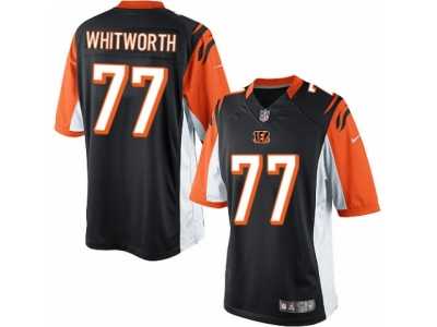 Men's Nike Cincinnati Bengals #77 Andrew Whitworth Limited Black Team Color NFL Jersey