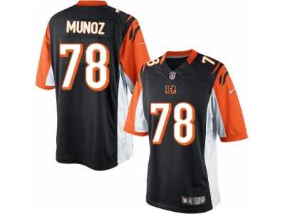 Men's Nike Cincinnati Bengals #78 Anthony Munoz Limited Black Team Color NFL Jersey