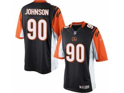 Men's Nike Cincinnati Bengals #90 Michael Johnson Limited Black Team Color NFL Jersey